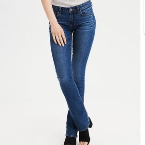 American Eagle Stretch Skinny Kick Sequin Jeans